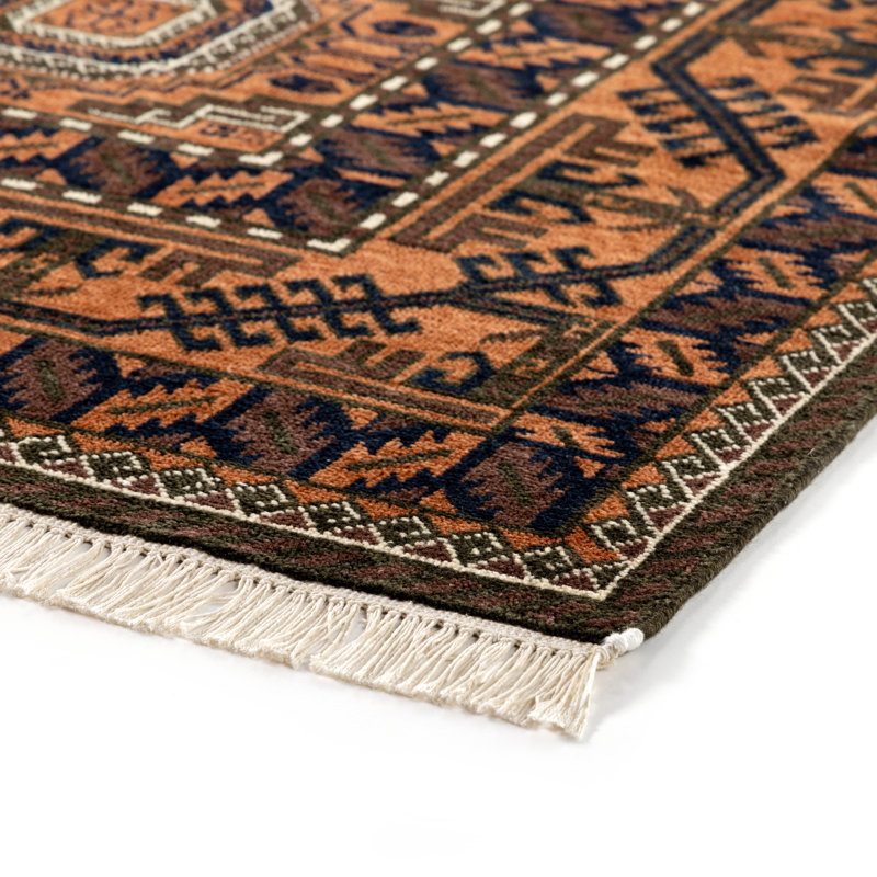 Hingol One-of-a-Kind Hand Knotted Area Rug, 96" x 120"