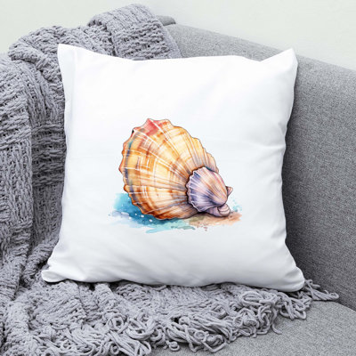 Nautical Sea Life_301 - Throw Pillow Insert Includ Reversible Throw Pillow