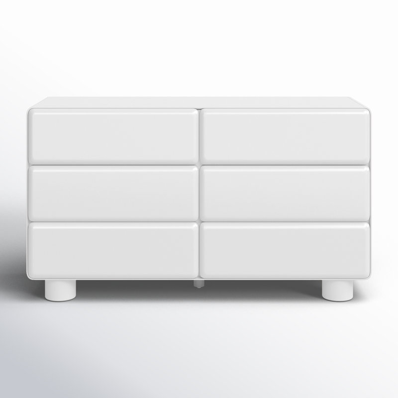 Kamio 56'' W 6 - Drawer Dresser, White