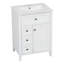 Meuble-lavabo moderne 24 po avec lavabo, 3 tiroirs et support de porte (noir / blanc / bleu / gris / vert)-218303611