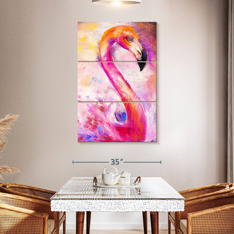 Flamant rose Brampt, H 50 po x l 32 po