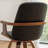Modern Upholstered Leather Swivel Dining Chairs-583661914