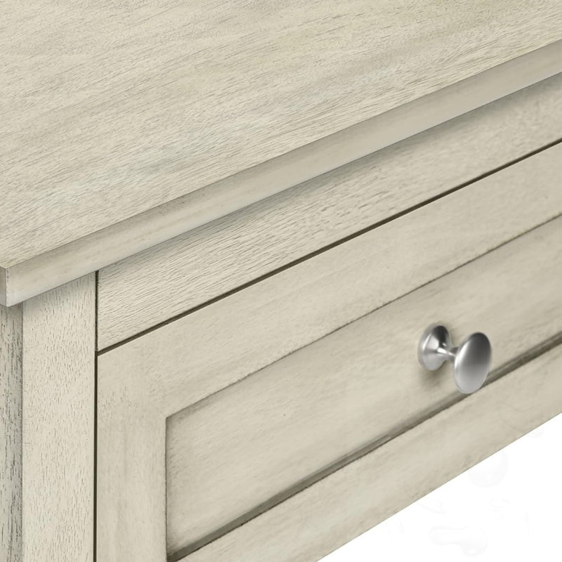 Nightstand With Open Shelf&Drawers