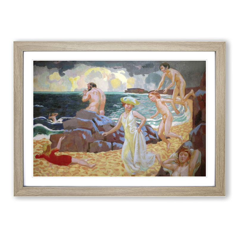 Polyphemus by Maurice Denis - Picture Frame Painting, 27cm H x 36cm W x 2cm D, Oak Framed