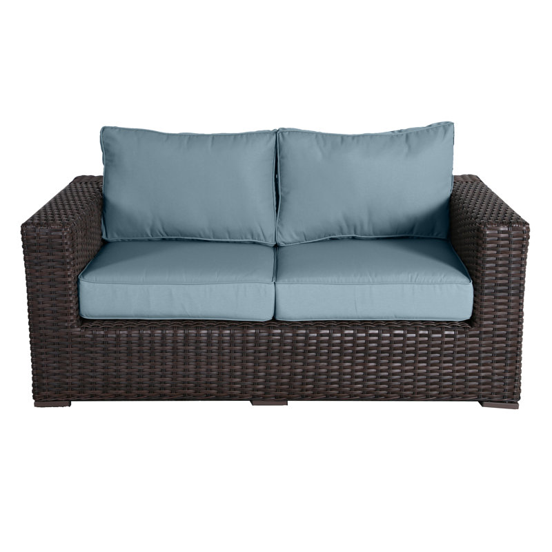 Woodham 65'' Wide Loveseat with Cushions, Spa