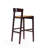 Klismos Mid-Century Modern Vegan Leather Upholstered Beech Wood Bar Stool in Camel-90539707-98807144