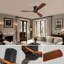 Ventilateur de plafond à profil bas 52 pouces DC 3 sculpté ventilateur de bois lame silencieuse télécommande du moteur sans lumière-117278829-117278828
