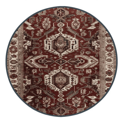 Machine Washable Persian Black Area Rug