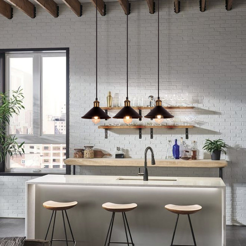 3 - Light Matte Black Pendant