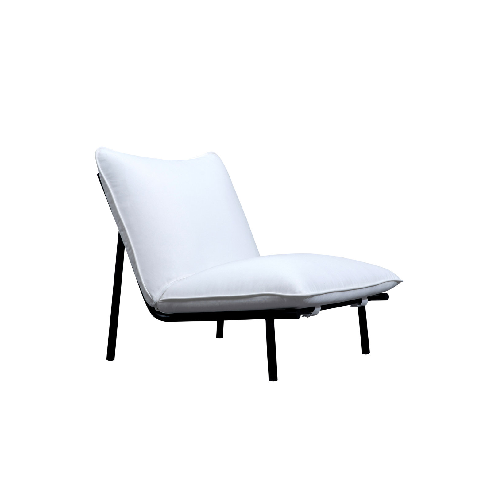 Outdoor Lounge Chair, White