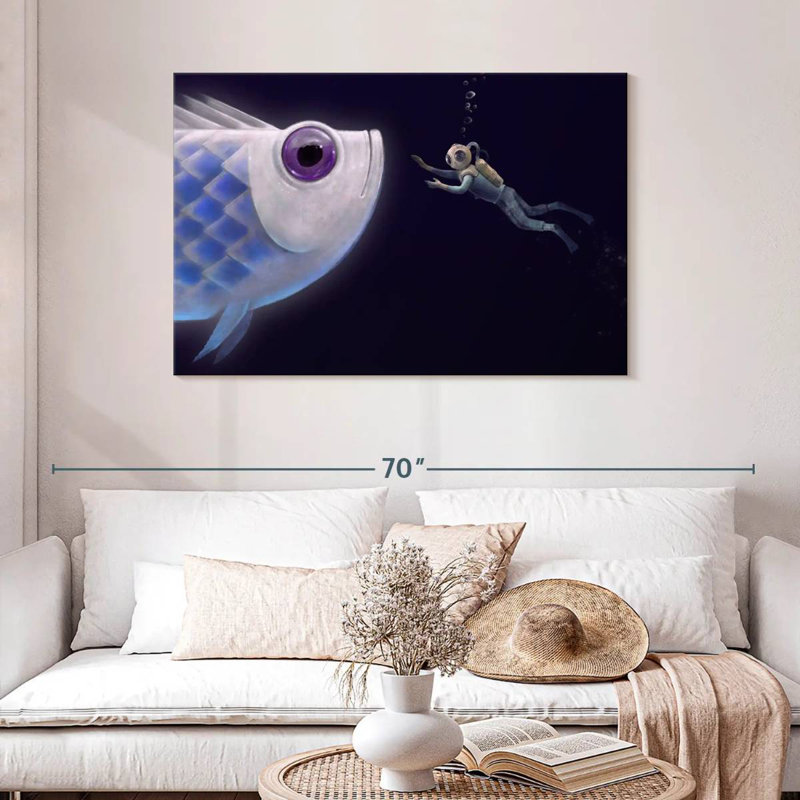 Kelan Deep Sea Fish Encounter, H 30 po x l 45 po