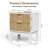 2 Drawers Nightstand With Charging Station,metal Handle,modern Night Stand For Bedroom,living Room-1472676200-1472676196