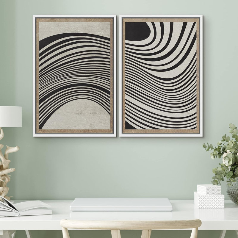 «Green Mountain Rangeest Landscape Wilderness», 2 pièces, Blanc, H 24 po x l 16 po