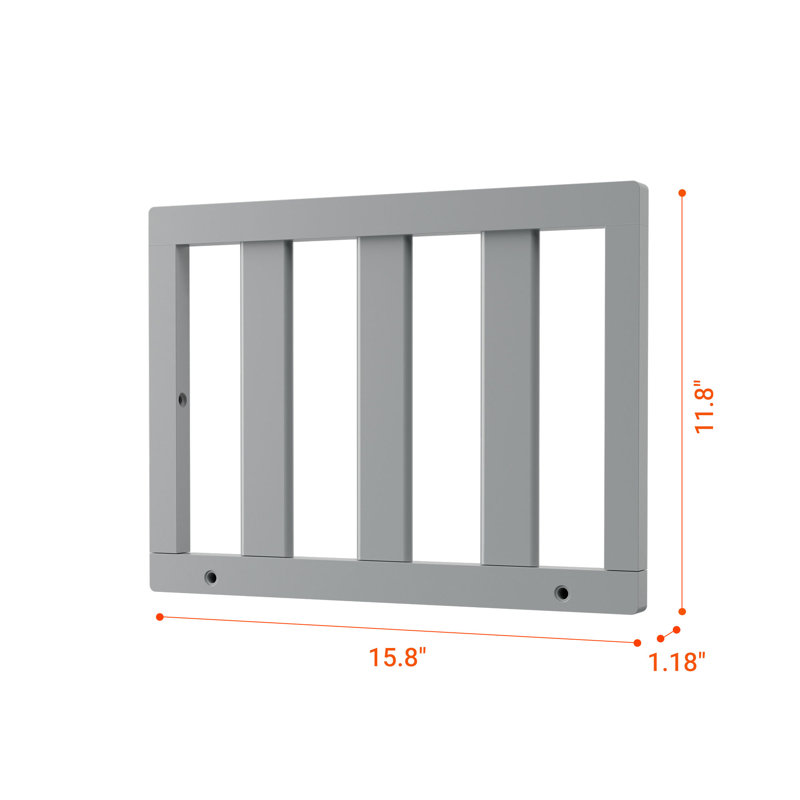 Rail pour lit de tout-petits, Gris