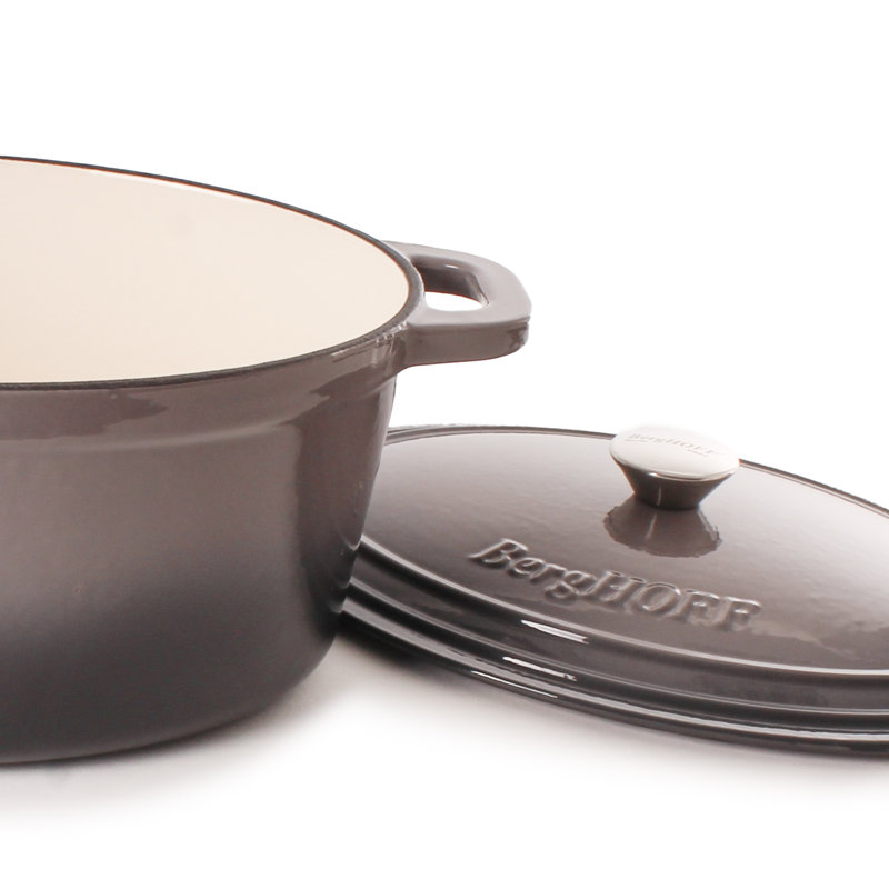Batterie de cuisine en fonte 4 pièces Neo avec et 7 pintes Fours néerlandais couverts, Huître