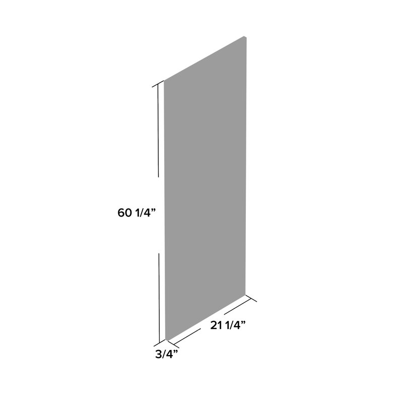 Miroir pleine grandeur brun, H 60,25 po x l 21,25 po