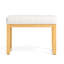 Banc à langer beige avec coussin moelleux - banc et table à langer, style et cadre modernes, convient à divers environnements domestiques, banc de 25,5 po x 18,25 po x 14,5 po, siège de 14,4 lb avec des lignes épurées, siège en bois naturel et petit-130598284