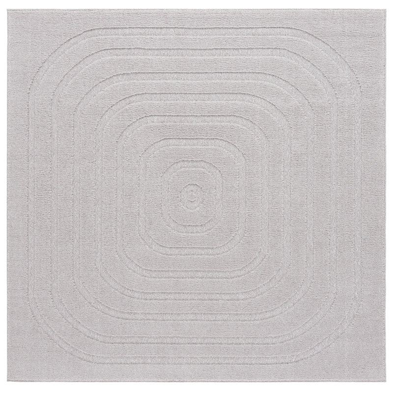 Jhanae Ramona Performance Geometric Rug, Square 6'7"