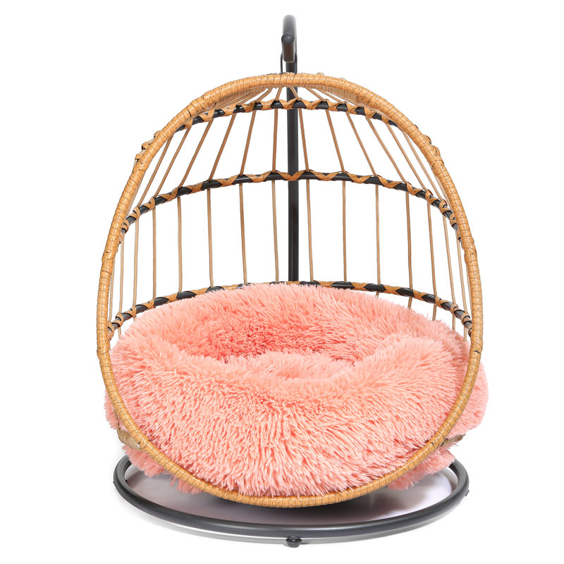 Lit hamac en coton Elodee, Rose