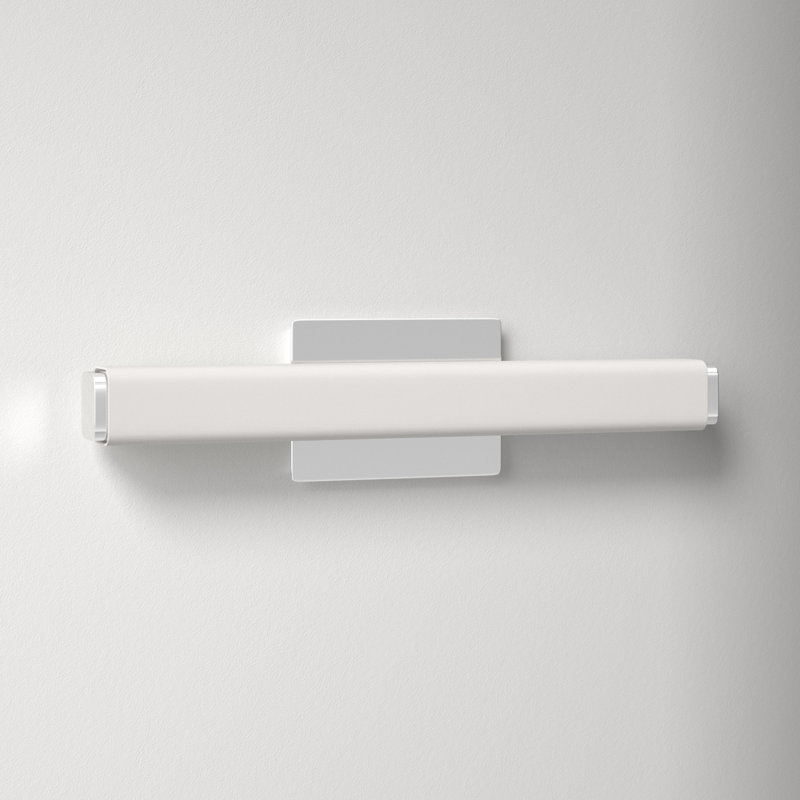 Erby LED Flush Mounted Sconce, 4.88" H x 20" W x 3.13" D, Chrome, 3000K