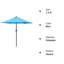 Parasol de table d'extérieur 7,5 pi-1774853454