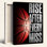 «Rise After Every Miss», reproduction d'art sur toile, ensemble de 1