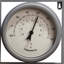 Tonasket Metal Garden Wall Clock/Weather Station -Grey Wall Decor