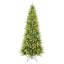 Arbre de Noël mince de 7 pi avec 400 lumières DEL blanc chaud, 1180 pointes en PE + PVC, conception à charnières peu encombrante, installation facile, support en métal robuste, arbre à crayons réaliste pour les petits espaces-739745773-767507863