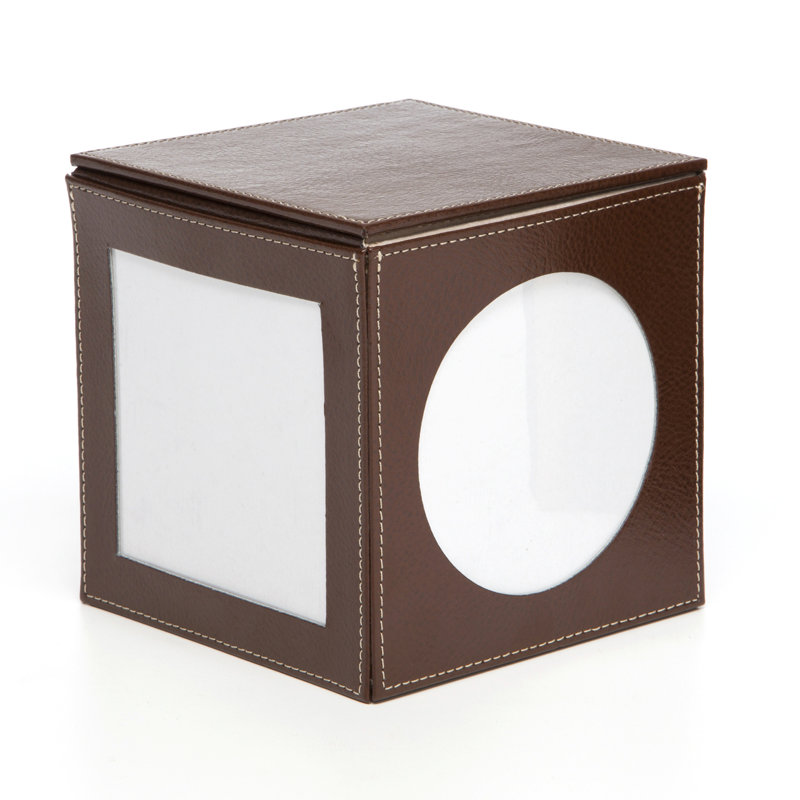 Cadre photo de cube mémoire Bellino, Brun