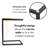 BirdRock Home 20" C Shaped Tray Table