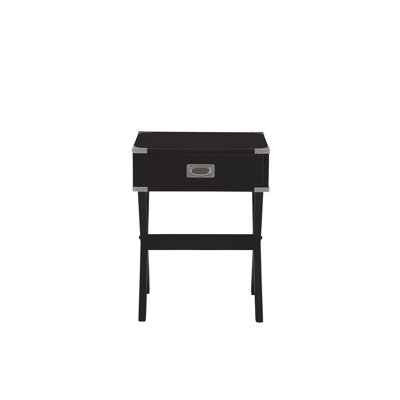 wood square nightstand