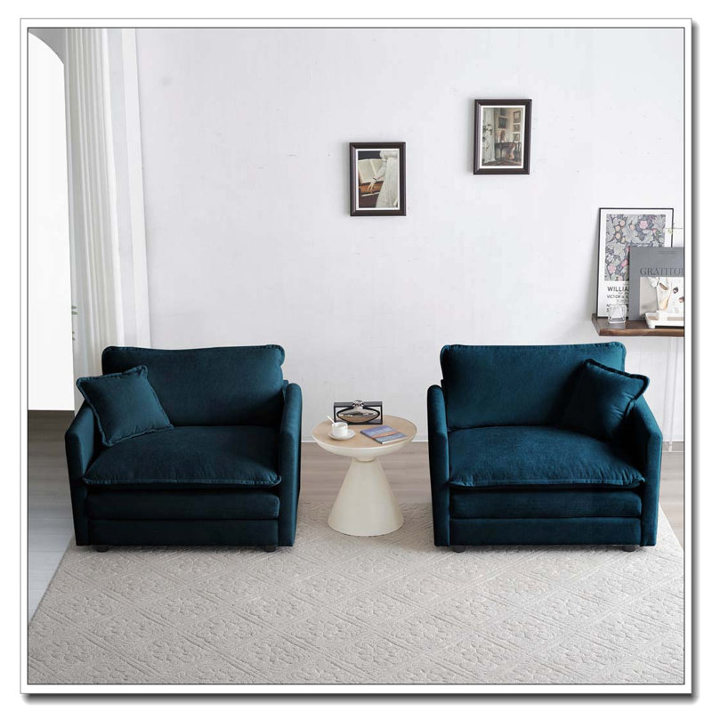 Chaise de salon Comfy, 2, Bleu