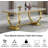 Luxury 68" Dining Table Set for, White Faux Marble Dining Table with Velvet Dining Chairs, Modern Kitchen Table and Chairs Set, Luxury Dining Table Set for Kitchen Dining-105955331-105955328-105955335
