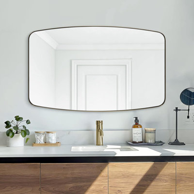 Modern Oblong Oval Bathroom Vanity Mirror |  Frame