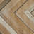 Wood Linear Carved Geometric Brown Wall Decor with Suspended Frame Set