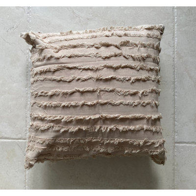 Nancy Fringe Cotton Fringe Cotton Throw Pillow