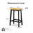 K&K Solid Wood Bar Stools-1007720789