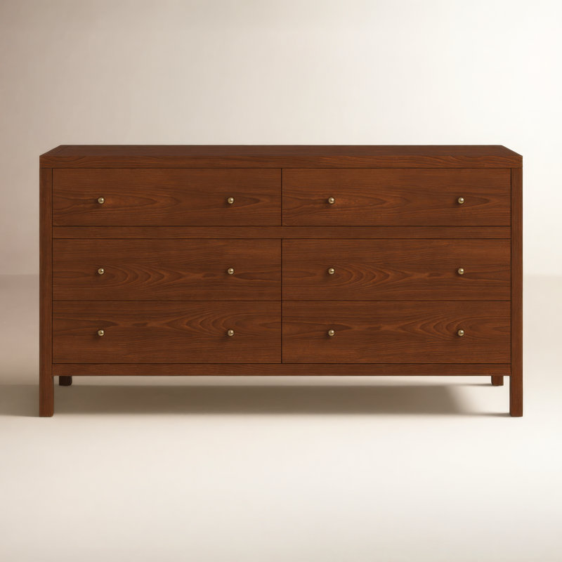 Commode 6 tiroirs Celine, Noyer