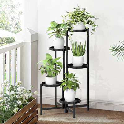 Support en métal pour plantes d'intérieur et d'extérieur