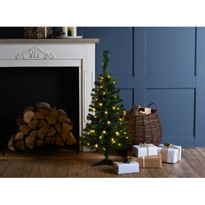 90cm prelit green table tree