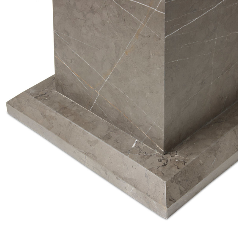 Ellric Pedestal Set, Beige Marble