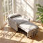 Canapé d'appoint 1 tiroir en velours côtelé l 33,07 po x P 33,07 po JZR-130620013