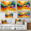 Danse chromatique de l'encre de marbre subtile I - Abstrait moderne, autre art mural-2059834419-2059834418-2059834424