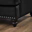83" Modern Classic Design With Nails Living Room Sofa Leather Couch,Upholstered Imitation Cowhide Leather-3499770