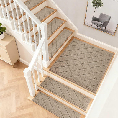 Tapis d'escalier de bordure antidérapants pour marches en bois