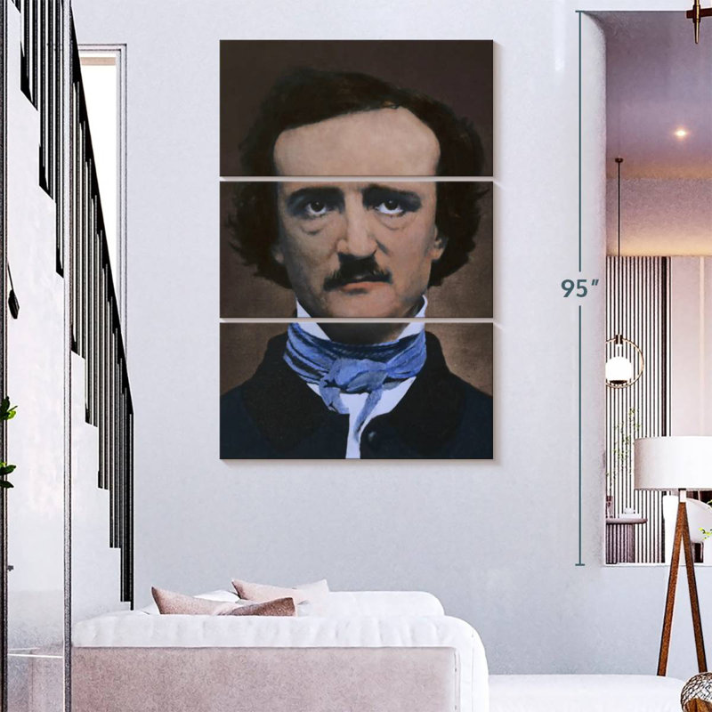 Leisha Edgar Allan Poe, poète américain, H 74 po x l 48 po
