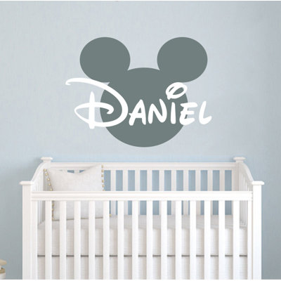 Mickey Mouse Personalized Name Wall Decal