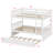 Multi-Use Bunk Bed System With Trundle Bed, Guardrails, And Easy Conversion Design-962612422