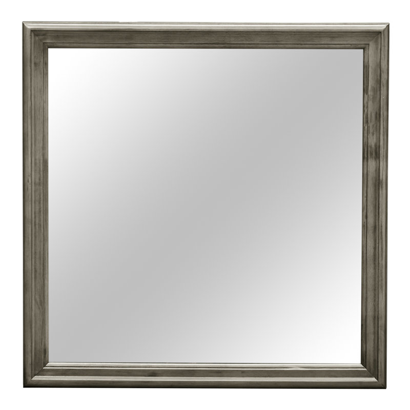 Louis Phillipe Wall Mirror, Gray