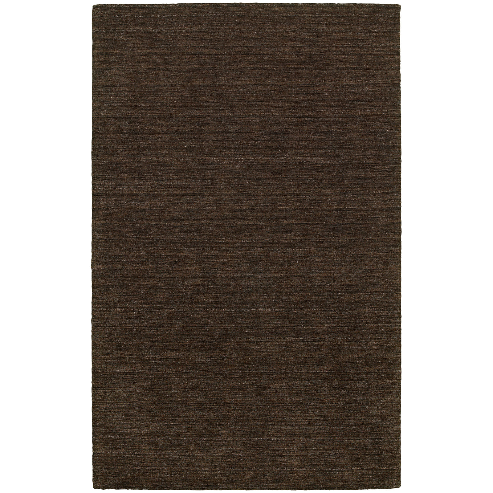 Nala Brown Hand-Tufted Wool Rug, Rectangle 8' x 10'